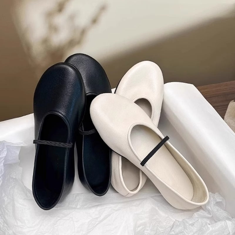 Damen feine Ballerinas mit elastischem Fesselband R&B