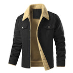 Herren gefütterte Utility-Jacke mit Teddyfutter