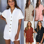 Damen lässiger Sommer Overall R&B
