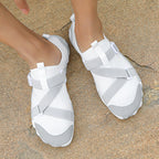 Damen Komfortable Wassersport-Schuhe mit rutschfester Sohle und elastischem Schnellschnürsystem