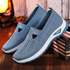 Damen Atmungsaktive Slip-On Freizeitschuhe mit elastischem Riemen R&B