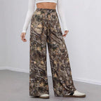 Damen Freizeit Palazzohose im modernen Camouflage-Design R&B