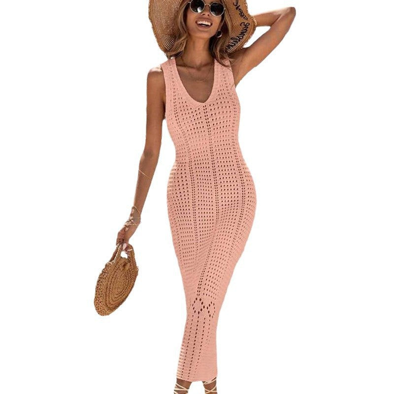 Damen gehäkeltes Sommer-Maxikleid R&B