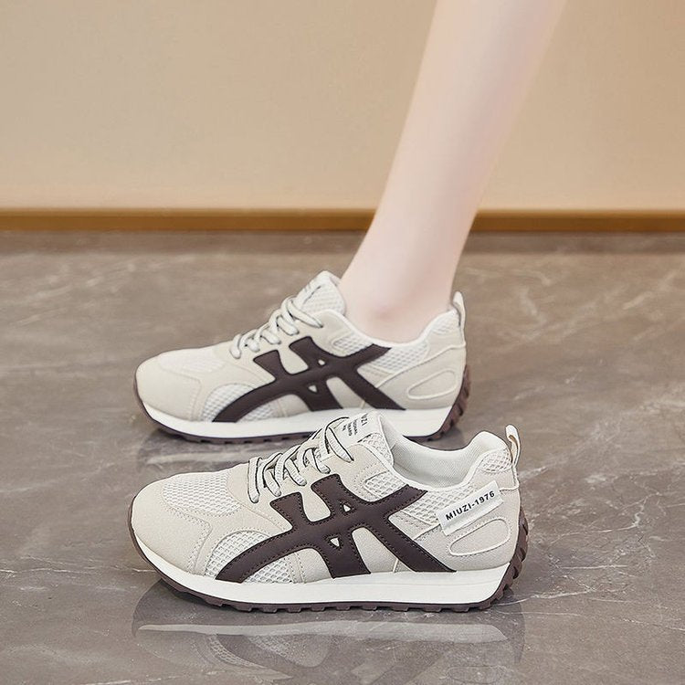 Damen Sportliche Sneakers mit atmungsaktiven Einsätzen und rutschfester Laufsohle R&B