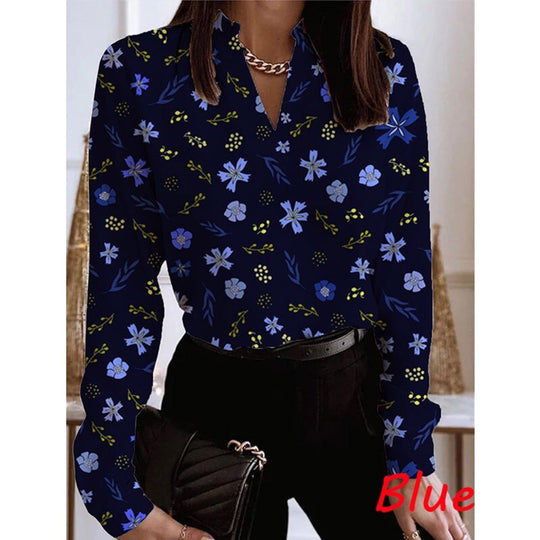 Damen Bluse mit floralem Muster und eleganter Passform R&B