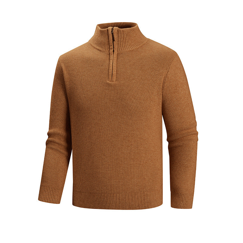 Herren Strickpullover mit hohem Kragen R&B