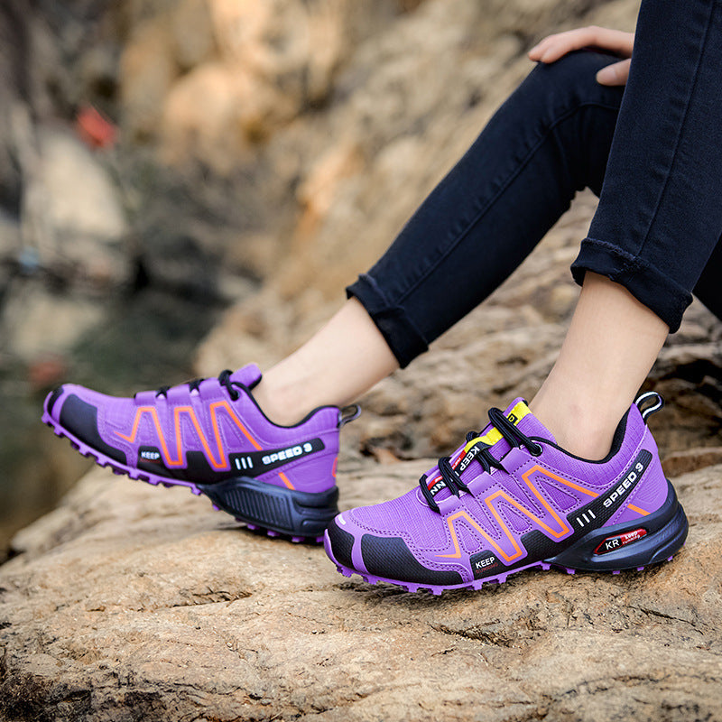 Damen Trail- und Freizeit-Sneaker mit verstärktem Halt R&B