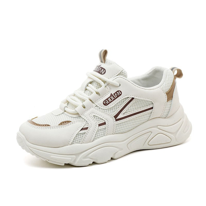 Damen sportliche Sneakers mit atmungsaktiver Mesh-Oberfläche und dämpfender Sohle R&B