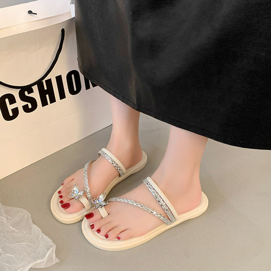 Damen Elegante Sandalen mit funkelndem Riemendesign und hochwertigen Details R&B
