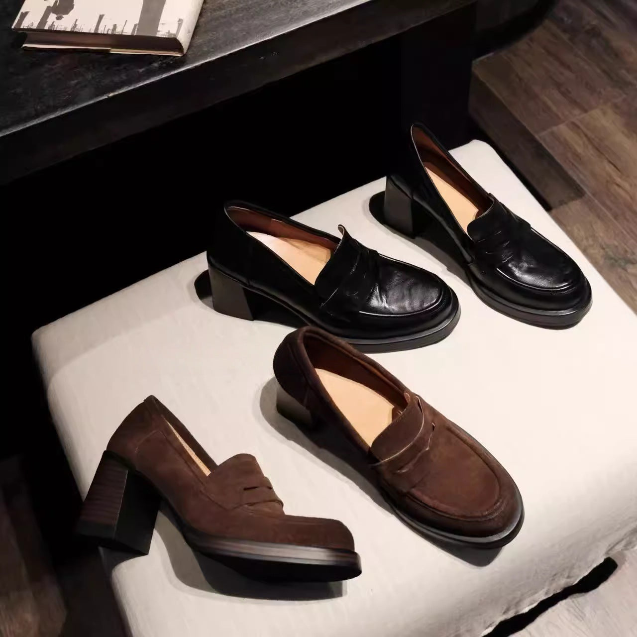 Damen Mokassins mit eleganter Lederverarbeitung und rutschfester Sohle R&B