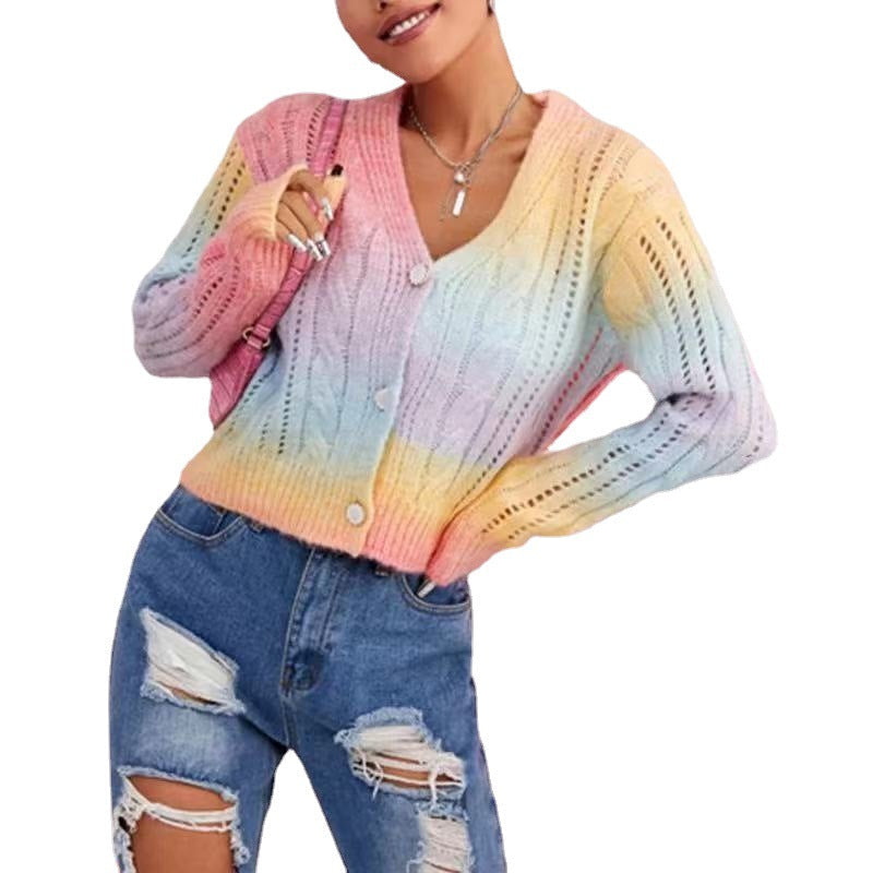 Damen kuschelige Strickjacke mit voluminösen Ärmeln und einzigartigem Zopfmuster R&B