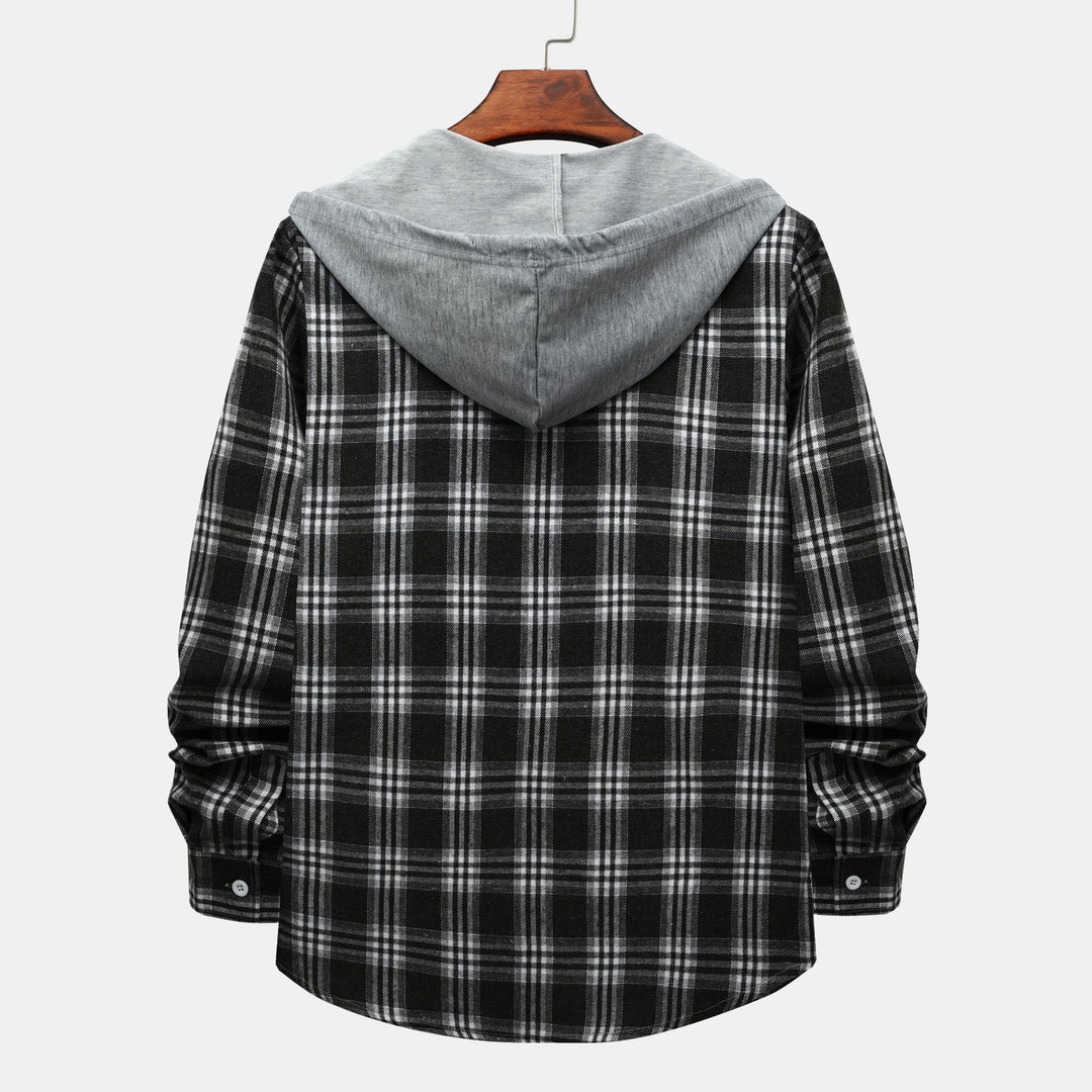 Damen Flanelljacke mit Kapuze R&B