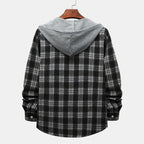 Damen Flanelljacke mit Kapuze