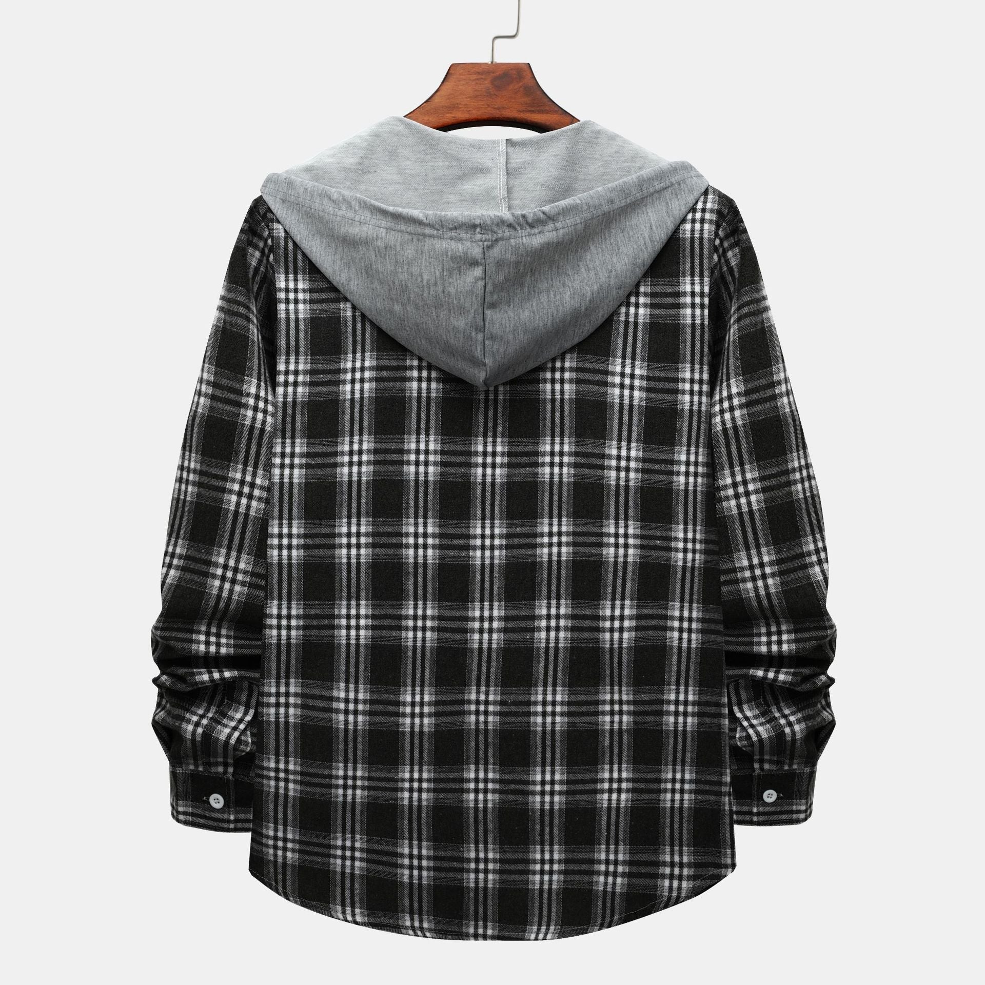 Damen Flanelljacke mit Kapuze