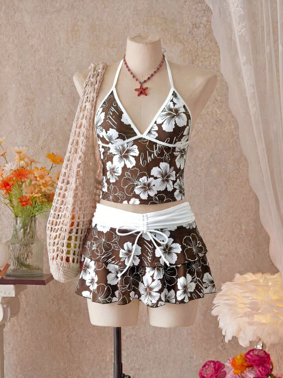 Damen Bikini-Set mit Rock R&B