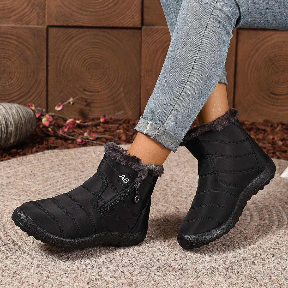 Damen Winterboots mit innerer Isolation und wasserabweisendem Obermaterial R&B