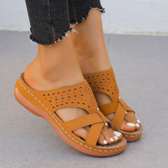 Damen Komfortable Riemchen-Sandalen mit atmungsaktiven Obermaterialien R&B