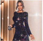 Damen Glitzerndes Abendkleid mit figurbetontem Schnitt R&B