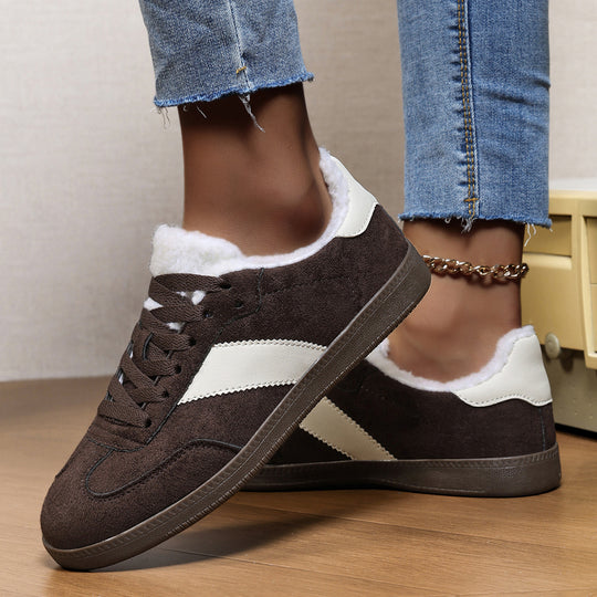 Damen Sneakers mit warmem Futter und rutschfester Sohle R&B
