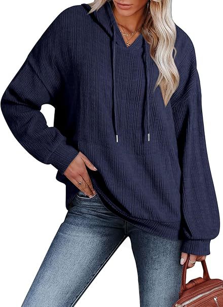 Damen Oversized Kapuzenpullover mit strukturiertem Design R&B