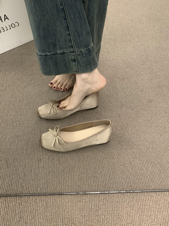 Damen Ballerinas mit schickem Schleifenakzent und komfortablem Fußbett R&B