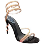 Damen elegante Sandalen mit geschwungenem Riemendesign R&B