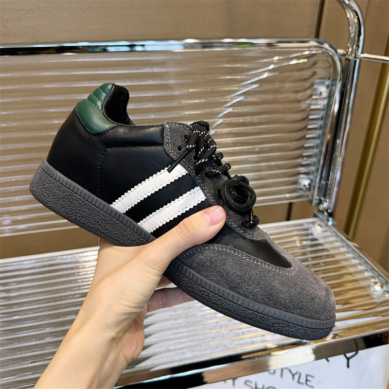 Damen Sportliche Sneakers aus hochwertigem Veloursleder mit rutschfester Sohle R&B