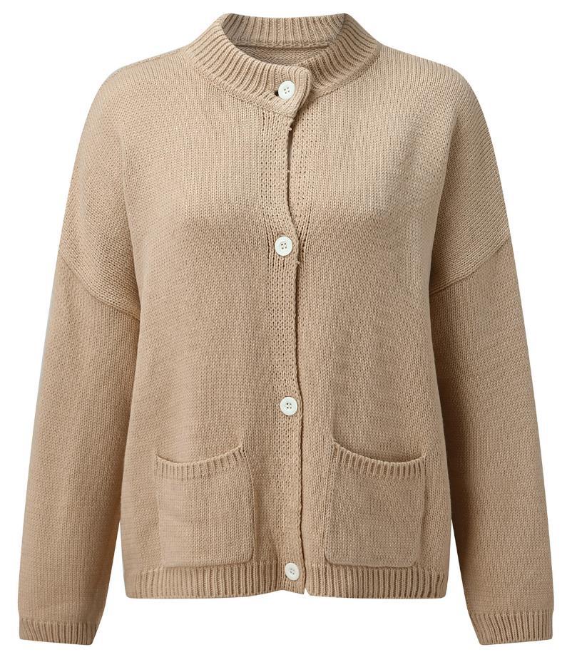 Damen Strickjacke im lässigen Schnitt mit Knopfdetails