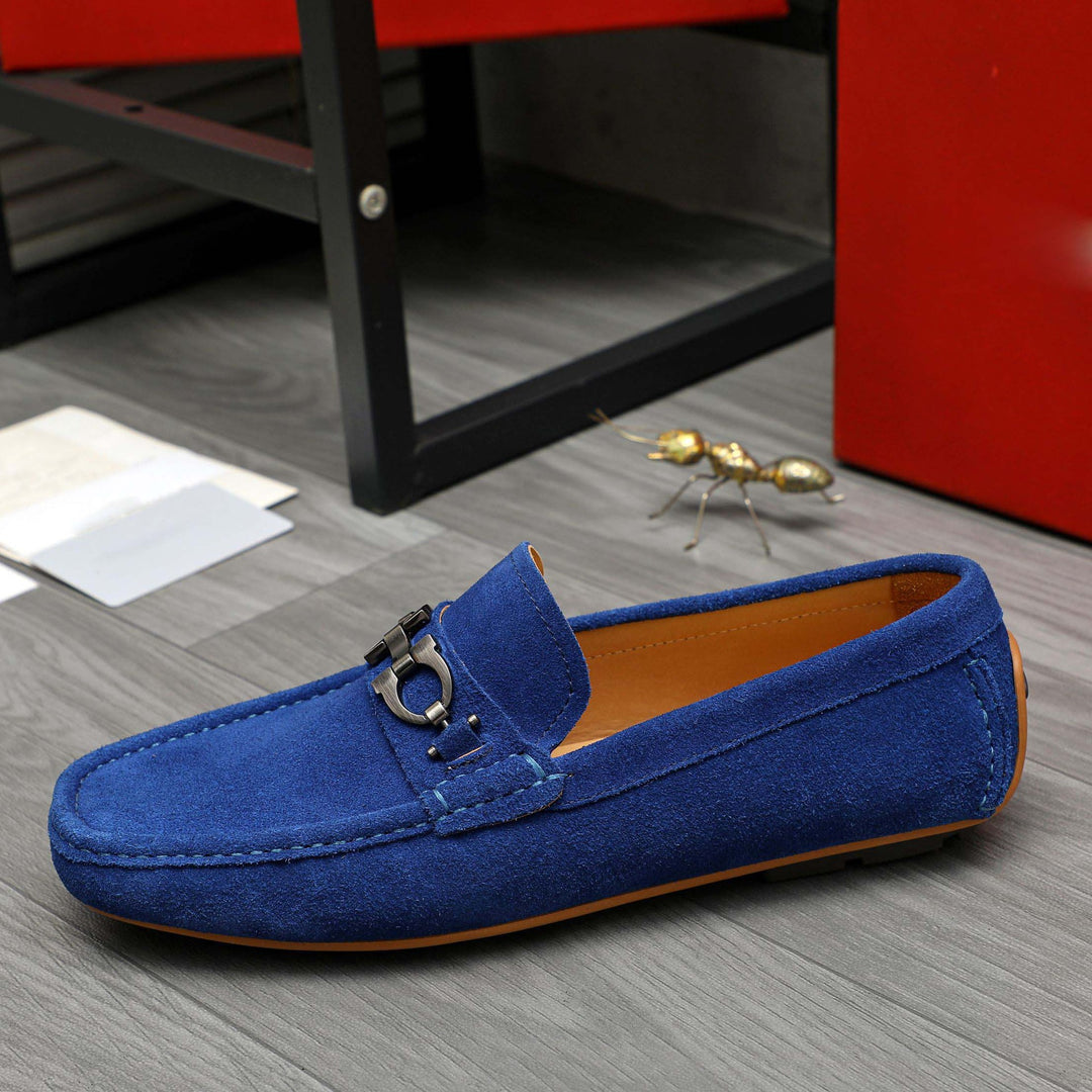 Damen Mokassin mit elegantem Zierdetail und hochwertiger Wildlederoberfläche R&B