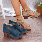 Damen offene Sandalen mit R&Brnem Schnitt und atmungsaktiver Gestaltung R&B
