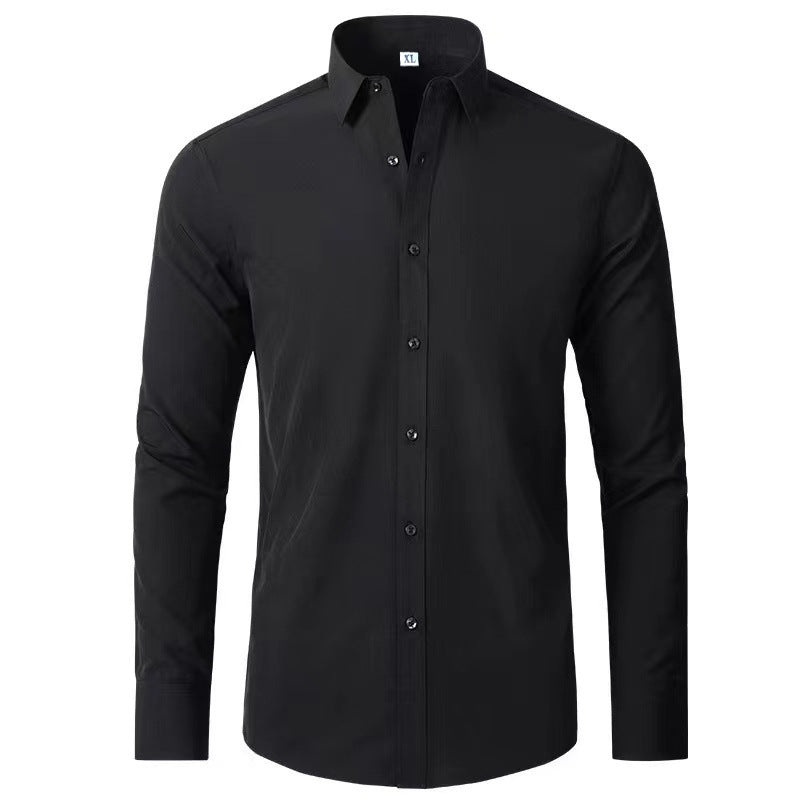 Herren Langarmhemd mit elegantem Schnitt und stilvollen Knopfdetails R&B
