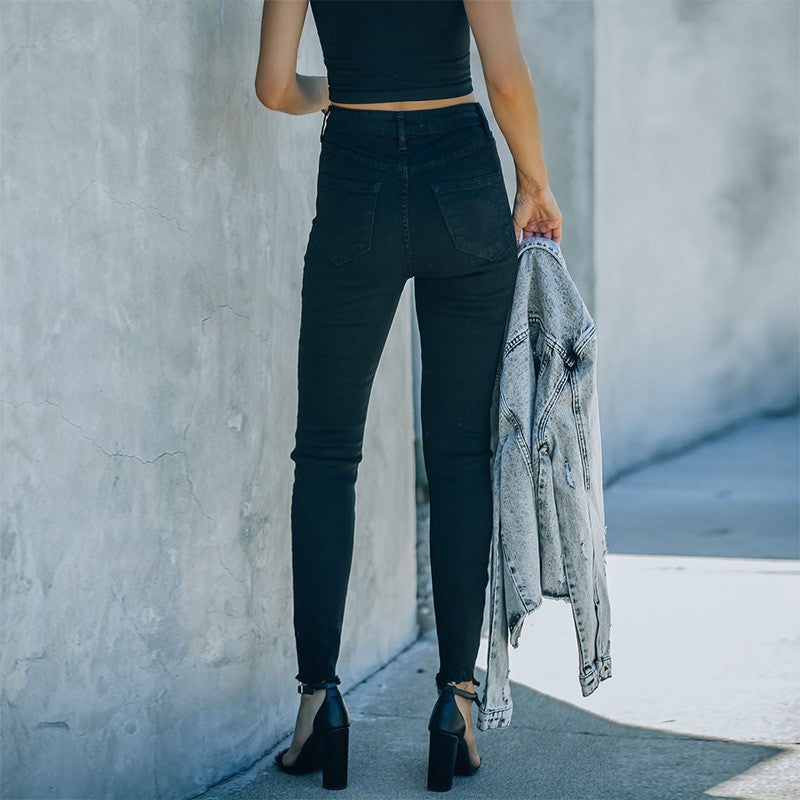 Damen Hochgesetzte Jeanshose im modernen Skinny Fit R&B