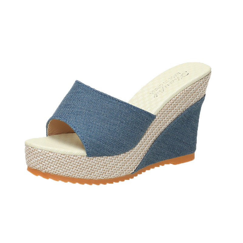 Damen elegante Wedge-Sandalen aus floralem Design R&B