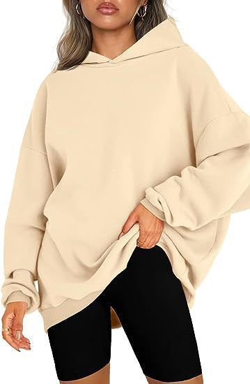 Damen Oversized Hoodie mit lässigem Schnitt und Kapuze R&B