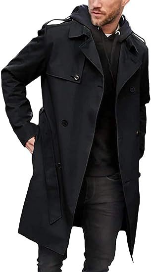 Herren Trenchcoat mit klassischem Stil R&B