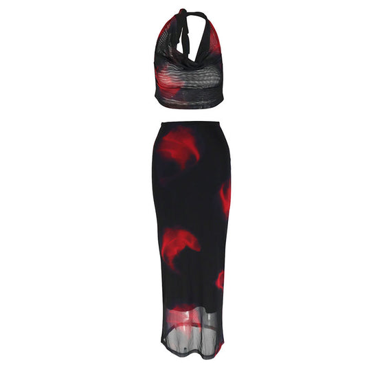 Damen elegantes 2-teiliges Set mit aufregendem Design R&B