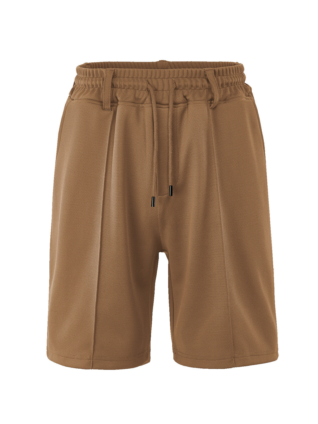 Herren nan knielange Sportshorts mit Netzstruktur, elastischem Tunnelzug und Gürtelschlaufen R&B