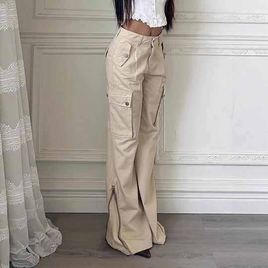 Damen Cargo-Hose mit weitem Schnitt und praktischen Seitentaschen R&B