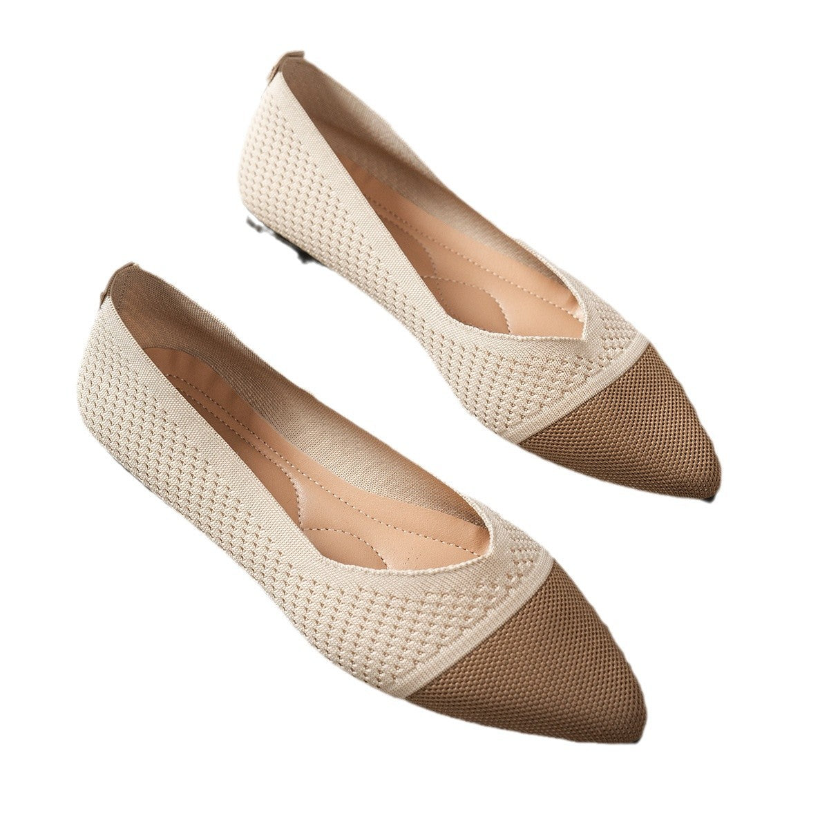 Damen spitze Ballerinas mit atmungsaktivem GewR&Be R&B