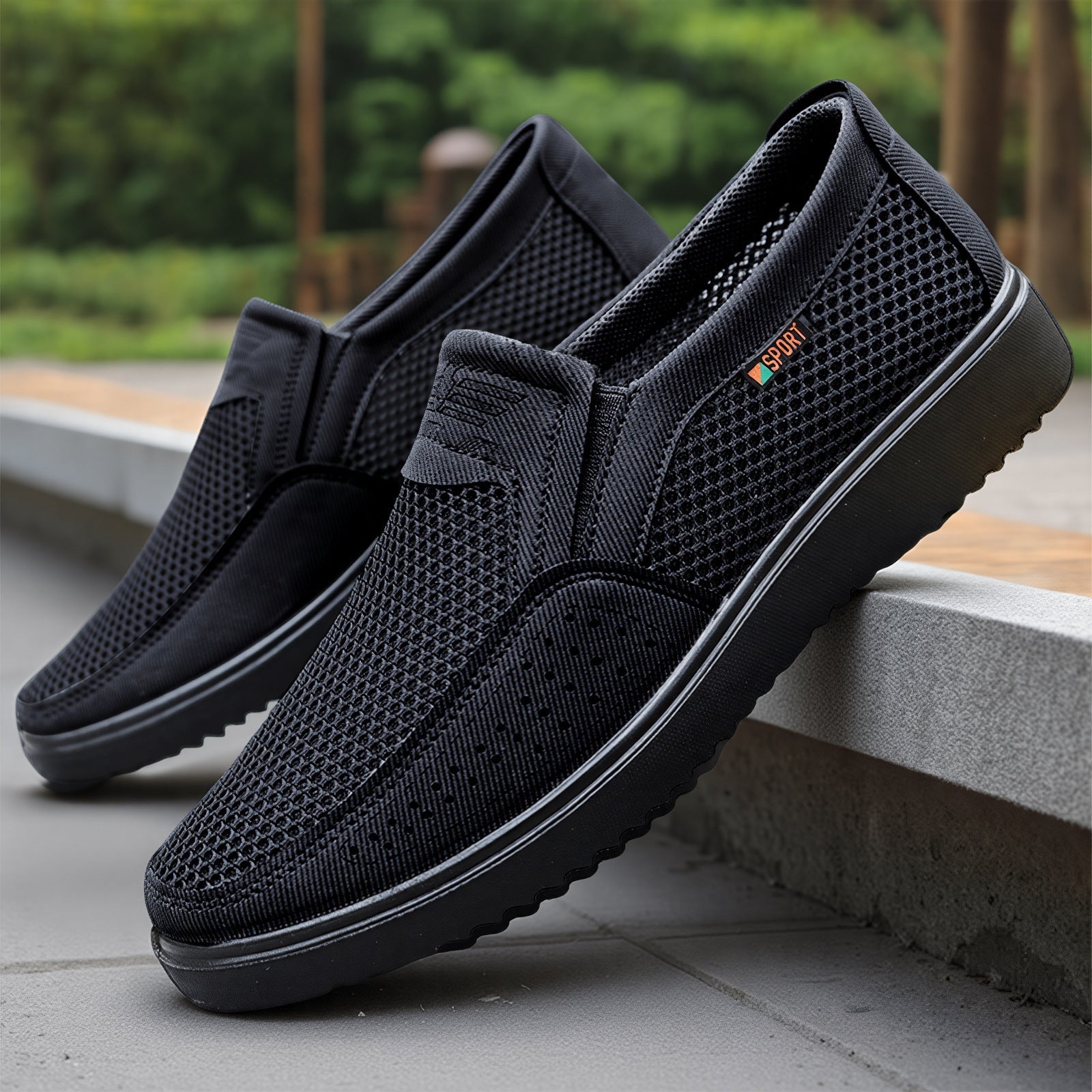Damen Atmungsaktive Slip-On Sportschuhe mit rutschfester Sohle R&B