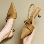 Damen Schlanke Slingback Pumps mit elegantem Riemen R&B