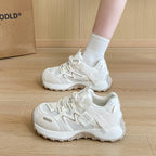 Damen modische Sneakers mit innovativem Design und atmungsaktiver Mesh-Oberfläche