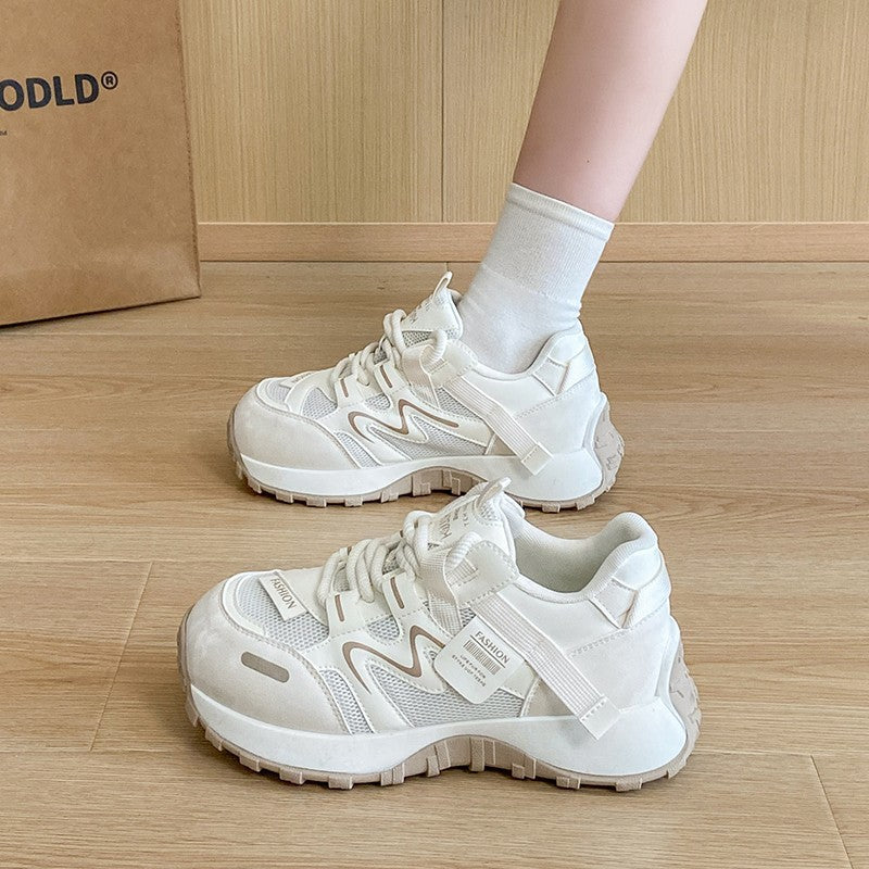 Damen modische Sneakers mit innovativem Design und atmungsaktiver Mesh-Oberfläche