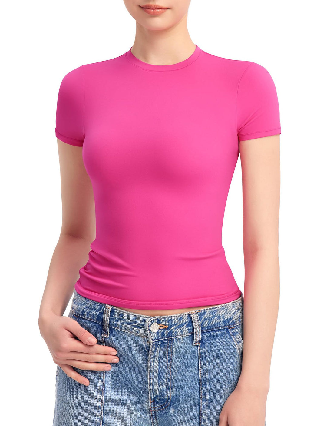 Damen Figurbetontes T-Shirt R&B