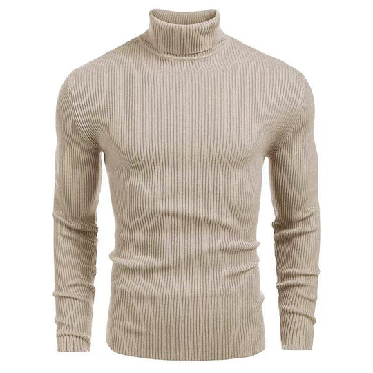 Herren Rollkragenpullover aus hochwertigem Strickmaterial mit Rippstruktur R&B
