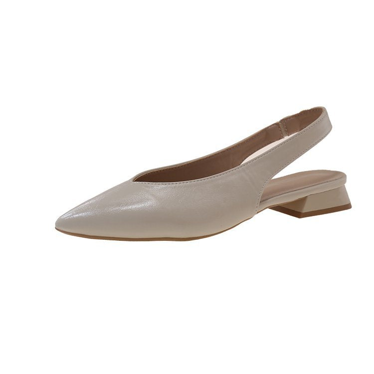 Damen Slingback-Pumps mit elegantem spitzen Design und modischem Blockabsatz R&B