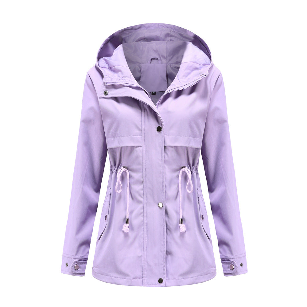 Damen funktionale Übergangsjacke mit verstellbarem Taillenbündchen R&B