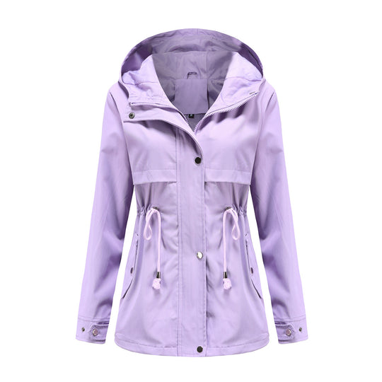 Damen funktionale Übergangsjacke mit verstellbarem Taillenbündchen R&B