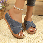 Damen Komfortable und atmungsaktive Zehentrenner-Sandalen R&B