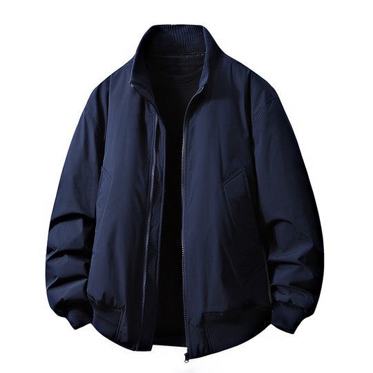Herren Übergangsjacke mit hohem Kragen und praktischen Eingrifftaschen R&B